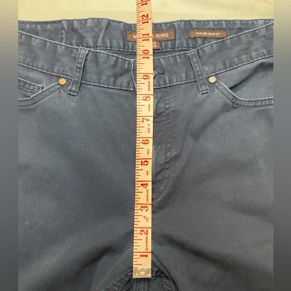 Michael Kors Men’s Parker Slim Fit Navy Twill Pants Sz 32/32 EUC - Picture 6 of 12